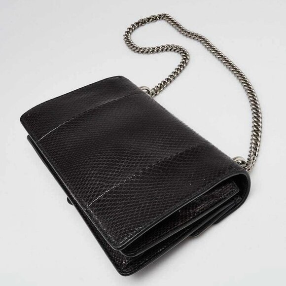 Gucci Black Snakeskin Small Dionysus Small Shoulder Bag - Picture 3 of 12